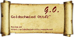 Goldschmied Ottó névjegykártya